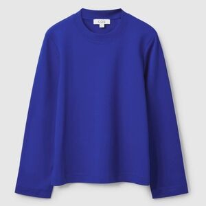 COS Vibrant Blue Crew Neck Top